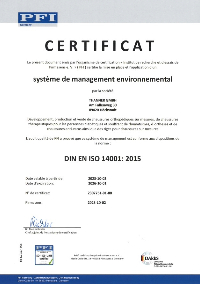 système de management environnemental DIN FR 14001:2015