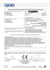 Zertifikat Securion L Cover mit Schnittschutznorm DIN EN ISO 17249:2014